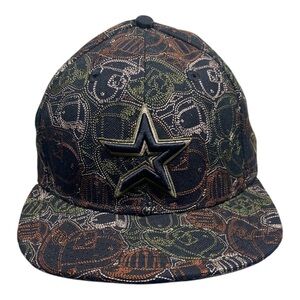 New Era 59Fifty Black Camo Stitch Houston Astros Baseball Fitted 7 1/8 Cap Hat